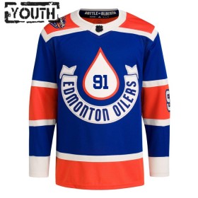 Dresovi Edmonton Oilers Evander Kane Heritage Classic Adidas 2023-24 Plava Authentic - Dječji
